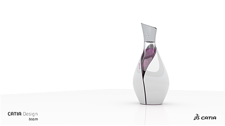 Buteleczka perfum wyrenderowana w oprogramowaniu CATIA przy wykorzystaniu karty graficznej Quadro Buteleczka perfum wyrenderowana w oprogramowaniu CATIA przy wykorzystaniu karty graficznej Quadro
