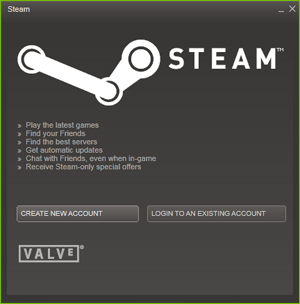 Jeśli nie posiadasz konta w systemie Steam, będziesz musiał je utworzyć.