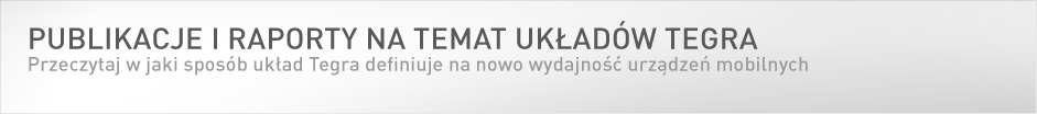 Publikacje i raporty na temat układów Tegra