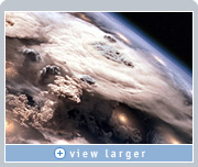 Photorealistic effects, enabled by NVIDIA graphics, are Zoic trademarks, as shown in this groundbreaking Battlestar Galactica shot seemingly filmed from outer space.