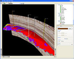 SVI Pro 2009’s Interactive Facies Classification module is user centric, interpreter driven and makes interactive 3D seismic facies discrimination possible across large seismic datasets. The user can assess the impact of classification parameter changes as they are made as the module performs computation interactively on the GPU, providing results in real time