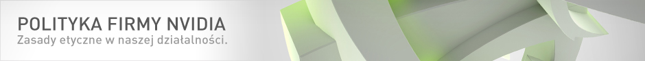 Polityka firmy NVIDIA Polityka firmy NVIDIA